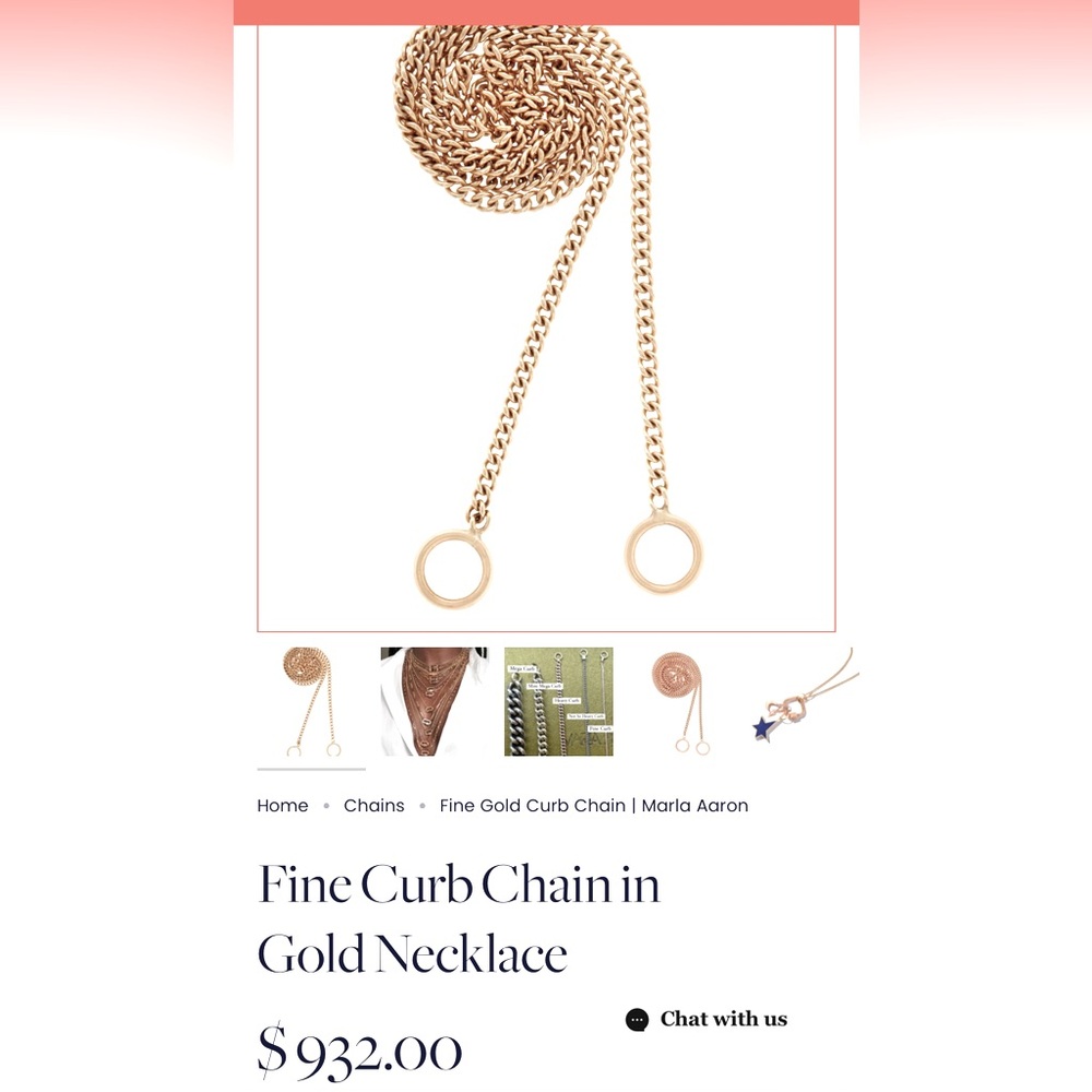Marla Aaron Fine Curb Chain
